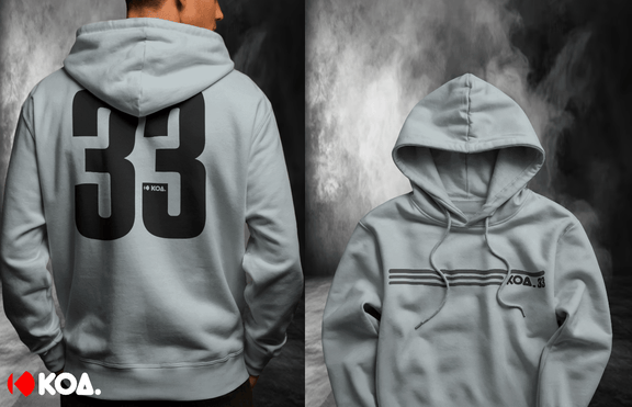 KOA. 33 HOODIE - Koa Streetwear
