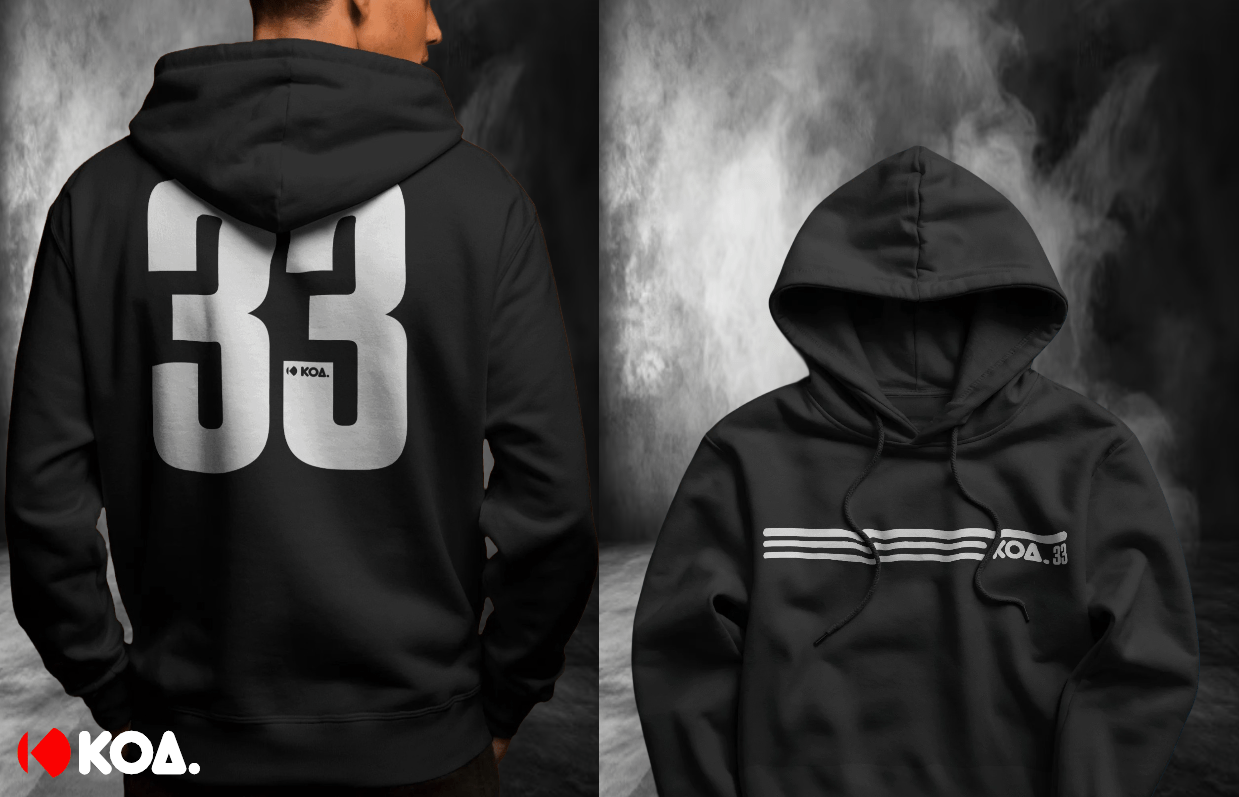 KOA. 33 HOODIE - Koa Streetwear